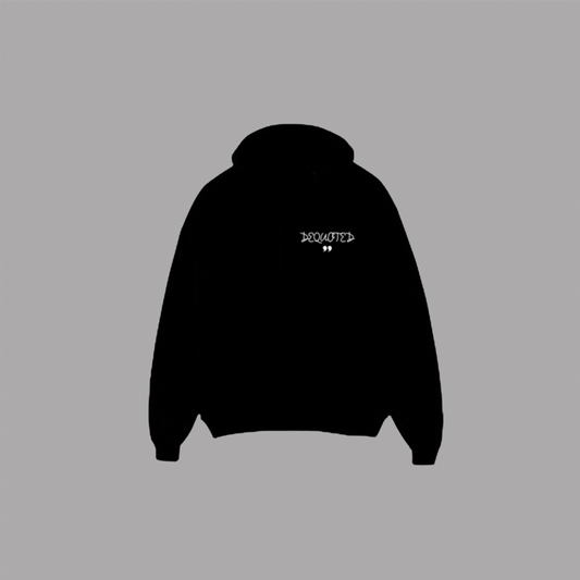 DEQUOTED "C1:PT1" Oversized Heavyweight Pullover Hoodie